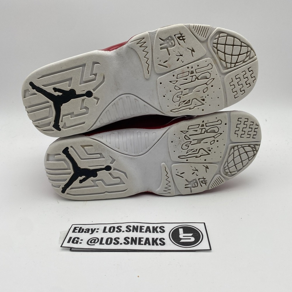 Size 3y- (GS) Nike Air Jordan 9 Retro PS Youth White Gym Red (401811-160) - Picture 5 of 8